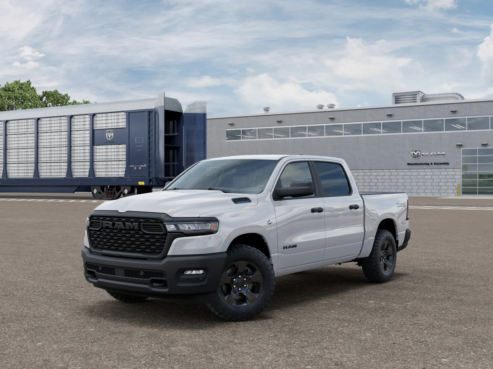New 2026 Bright White Clear-Coat Exterior Paint RAM  image 1