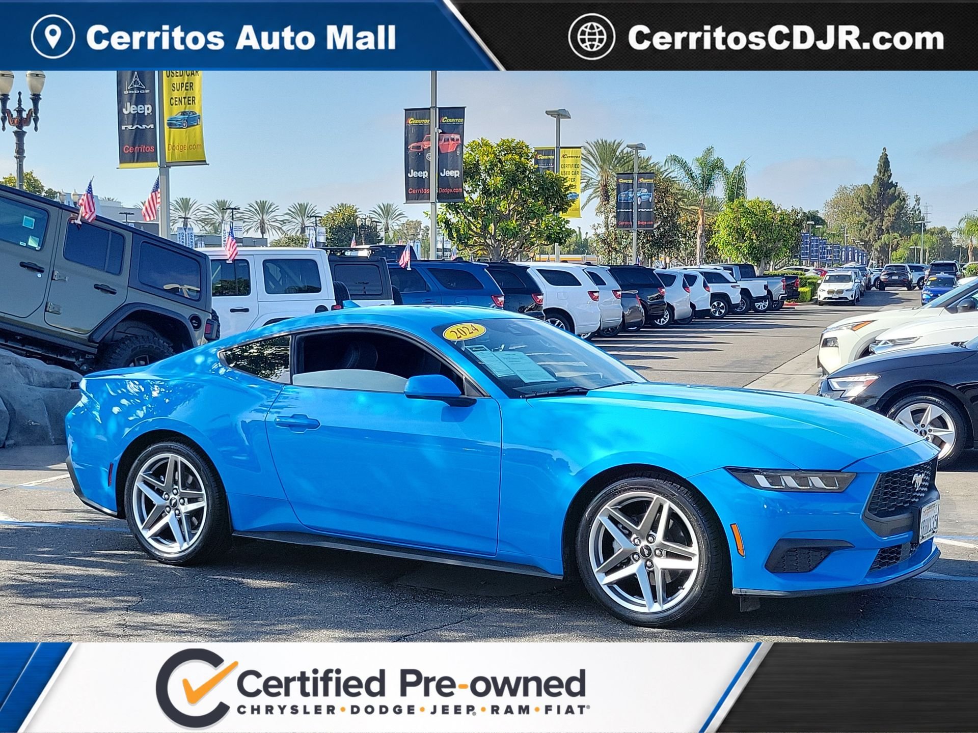 Certified Used 2024 Blue Ford EcoBoost image 1