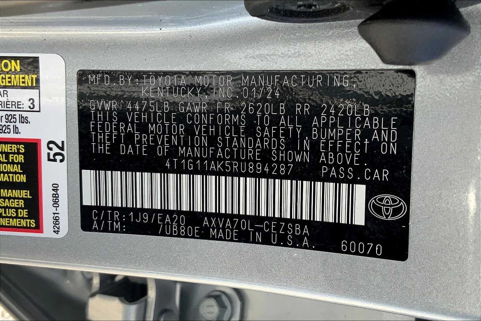 Used 2024 Celestial Silver Metallic Toyota SE image 35