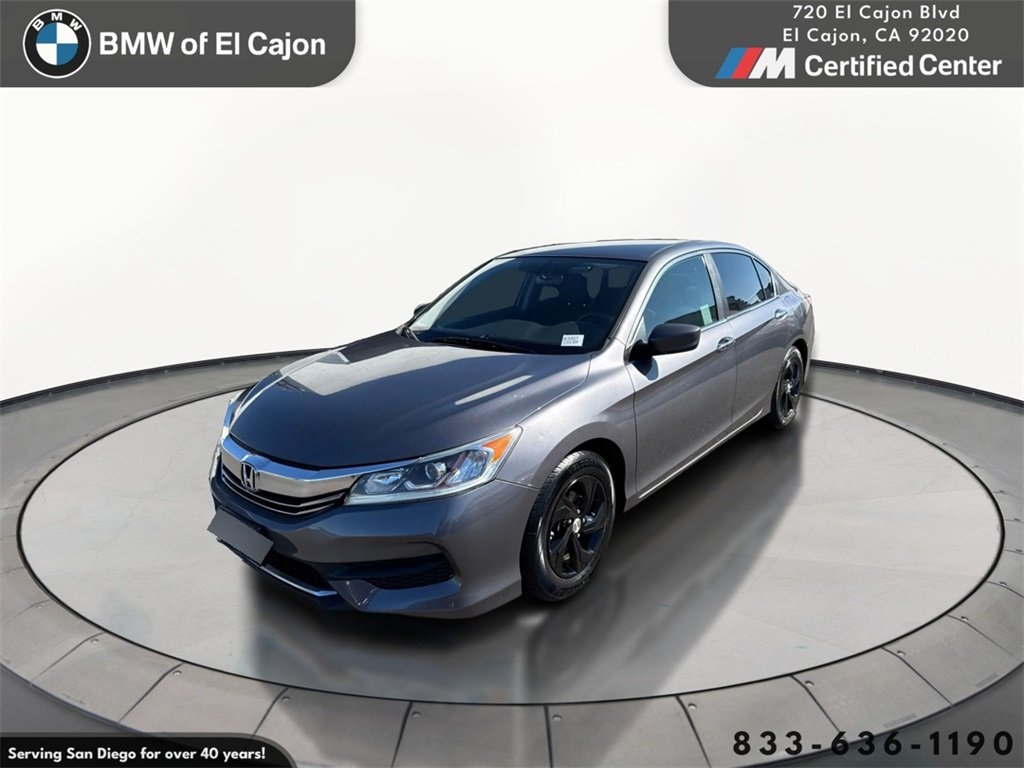 Used 2016 Honda Accord LX with VIN 1HGCR2F39GA131501 for sale in El Cajon, CA