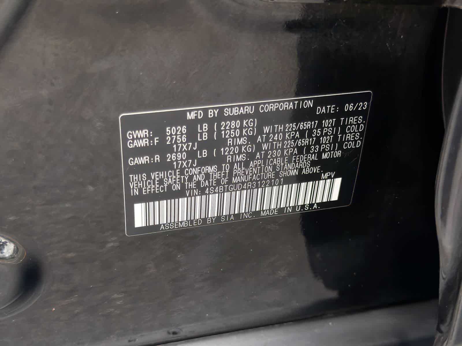 Certified Used 2024 Crystal Black Silica Subaru Wilderness image 38