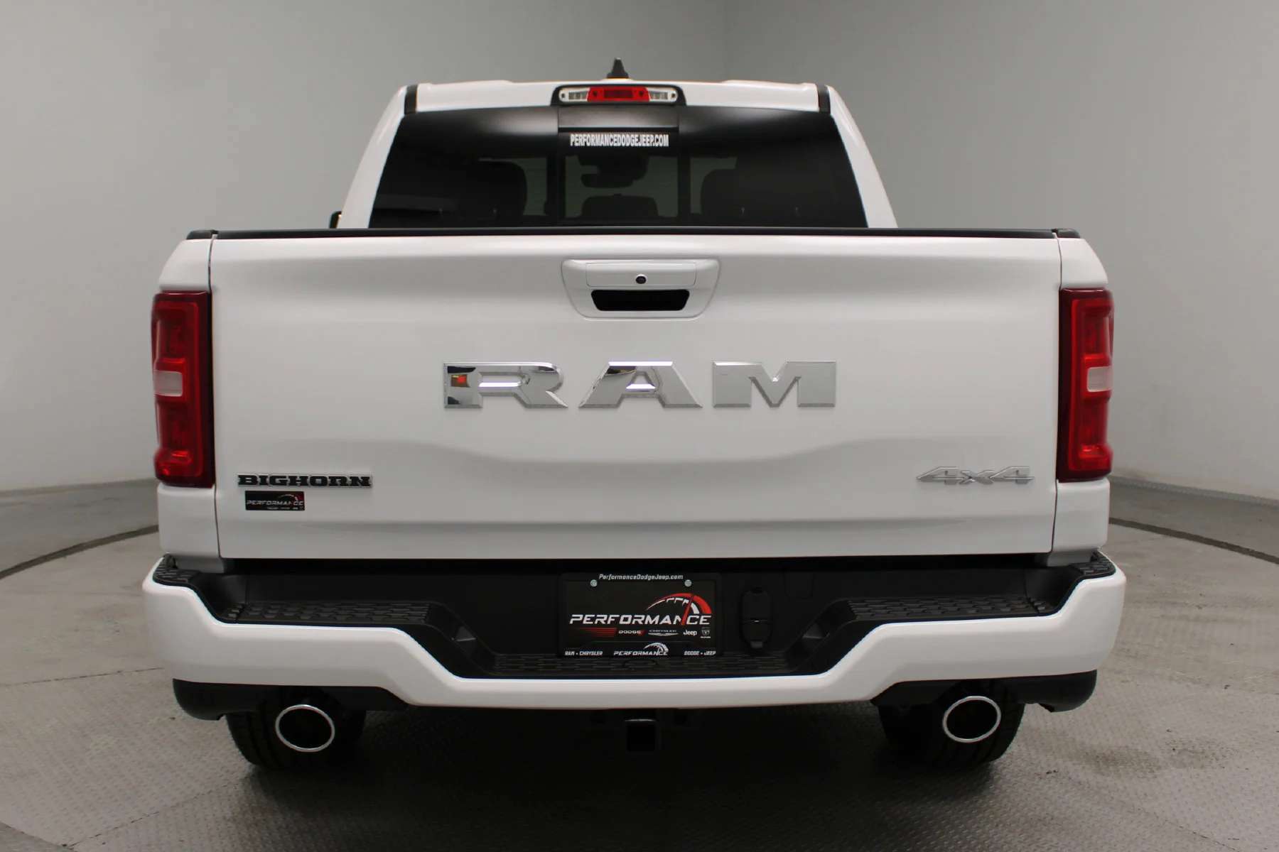 New 2026 Bright White Clear-Coat Exterior Paint RAM Big Horn 4x4 Crew Cab 5