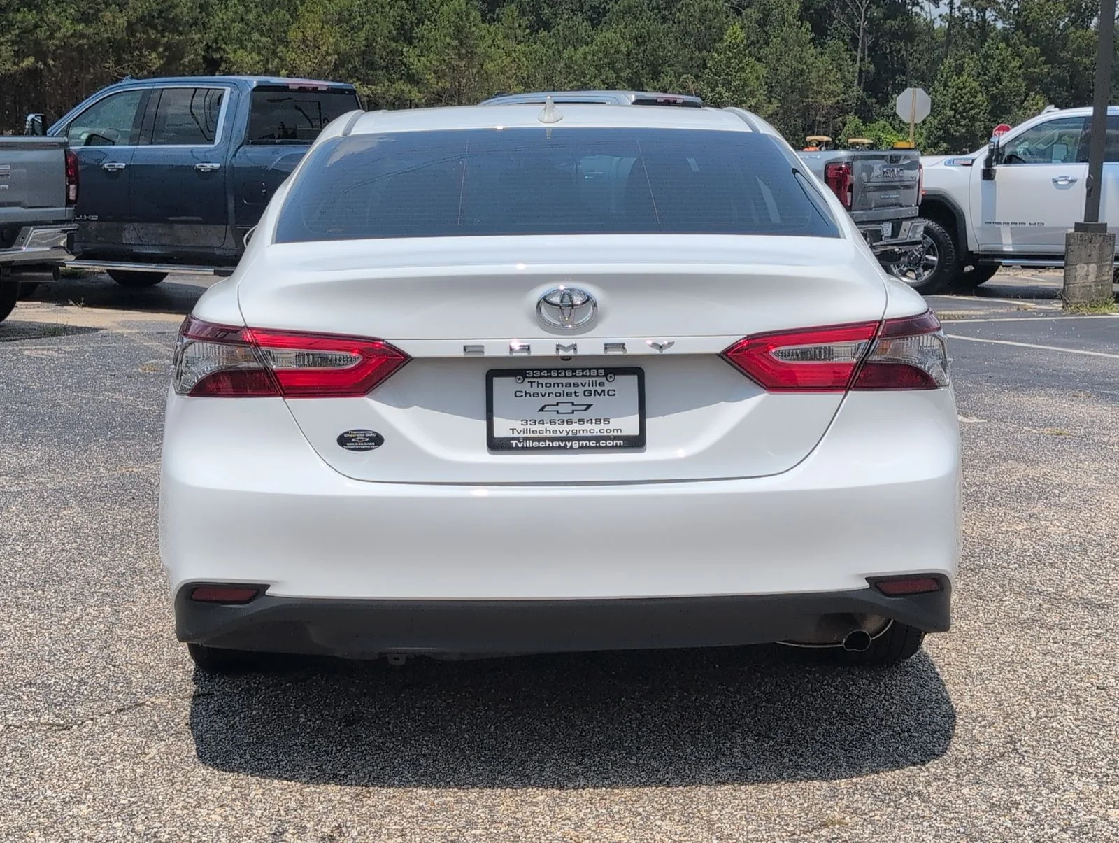 Used 2021 White Toyota LE image 4