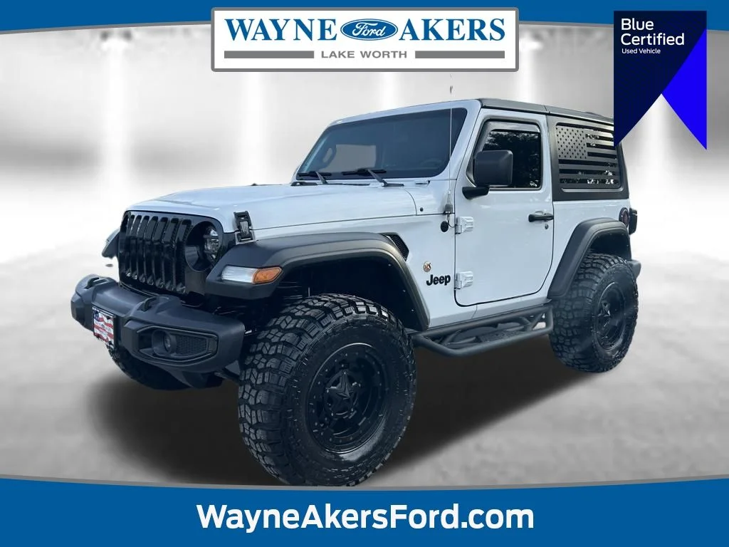 Certified Used 2022 Bright White Clearcoat Jeep Willys image 1
