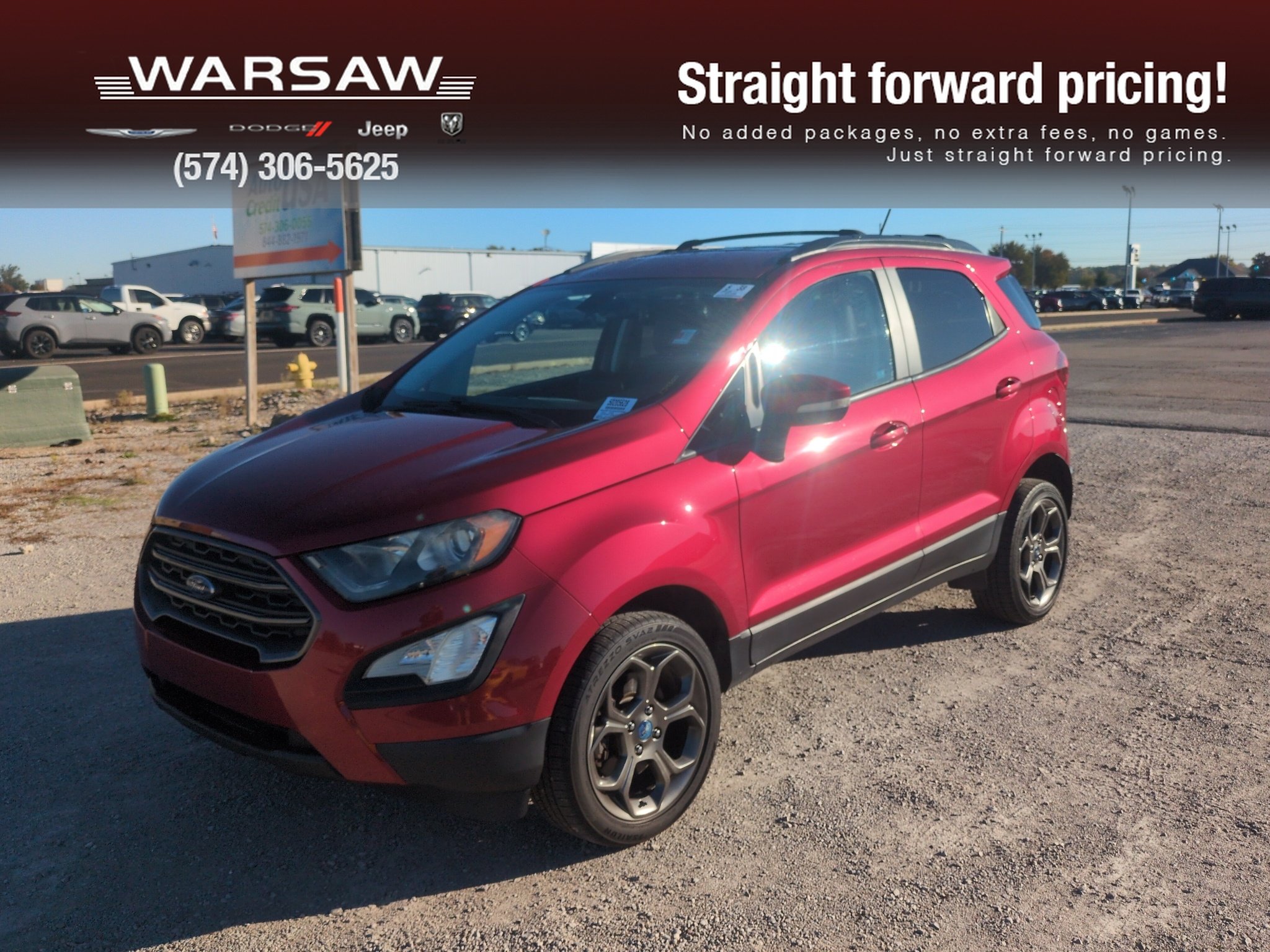 Used 2018 Ruby Red Metallic Tinted Clearcoat Ford SES image 1