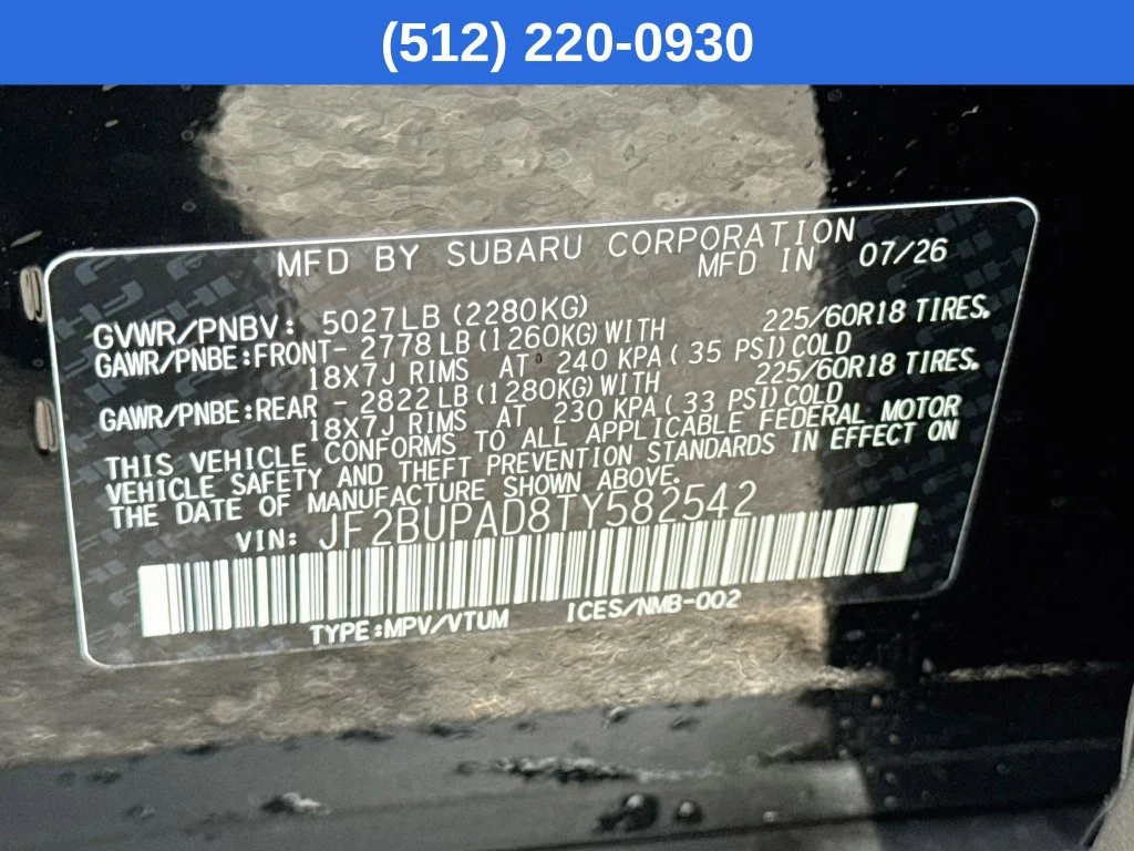 New 2026 CRYSTAL BLACK SILICA Subaru Premium image 41