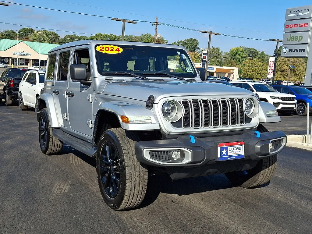 Used 2024 Silver Jeep Sahara 4xe image 2
