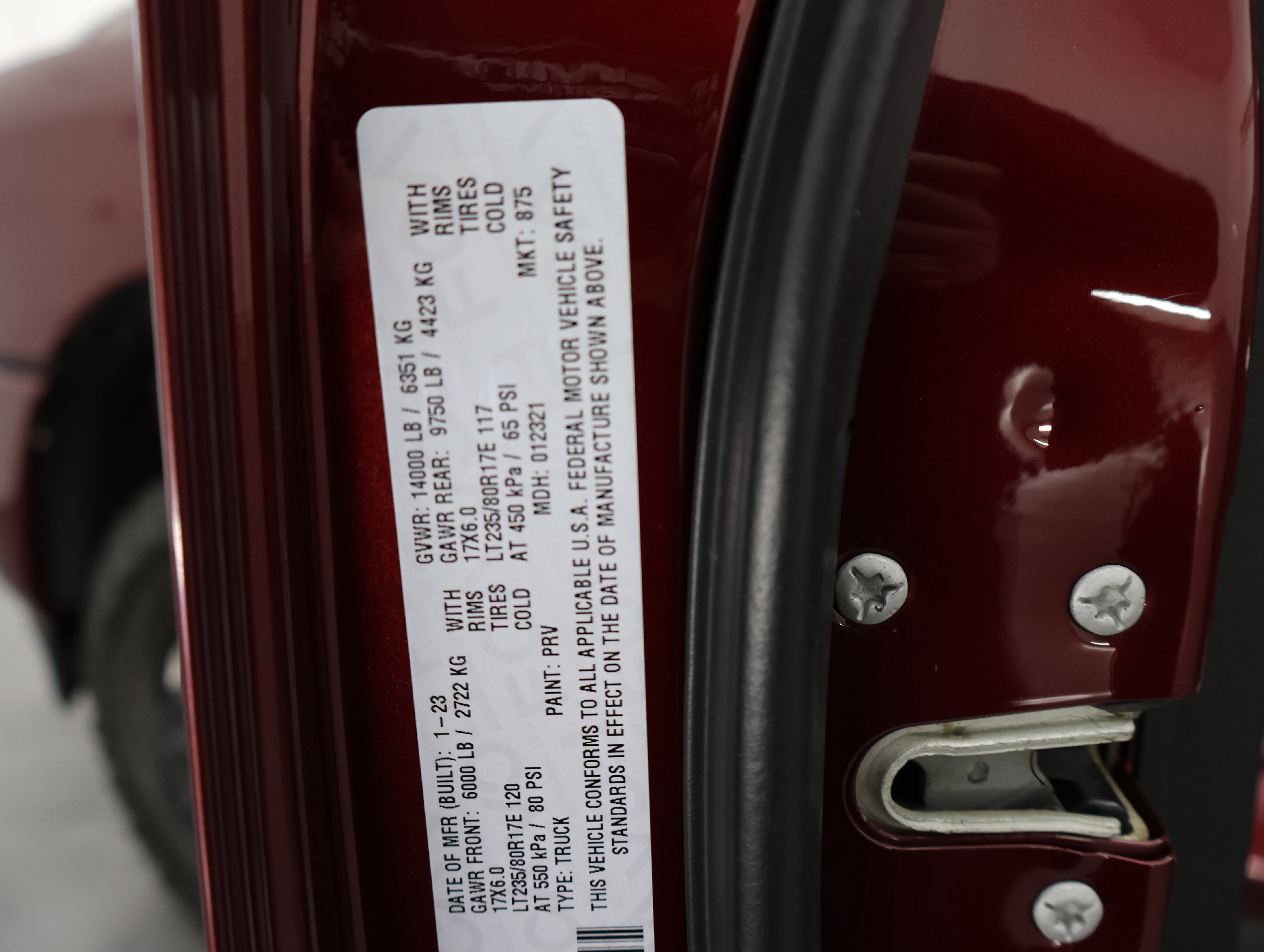Used 2023 Delmonico Red Pearlcoat Ram 4x4 Crew Cab Big Horn DRW: CREW-LONG-DRW-BIG HORN LVL 1-NIGHT-6.7L DIESEL-NAV-4WD-1 OWNER image 65