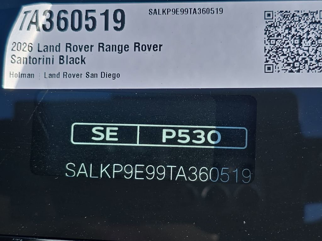 New 2026 Santorini Black Land Rover SE image 37