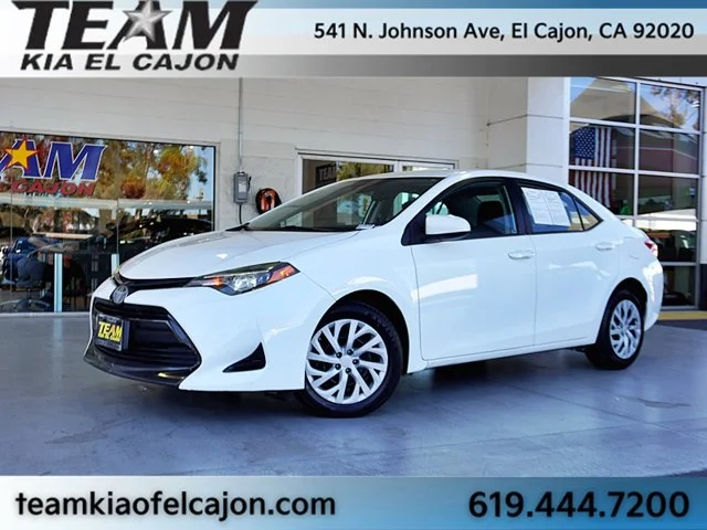 Used 2019 White Toyota LE image 2