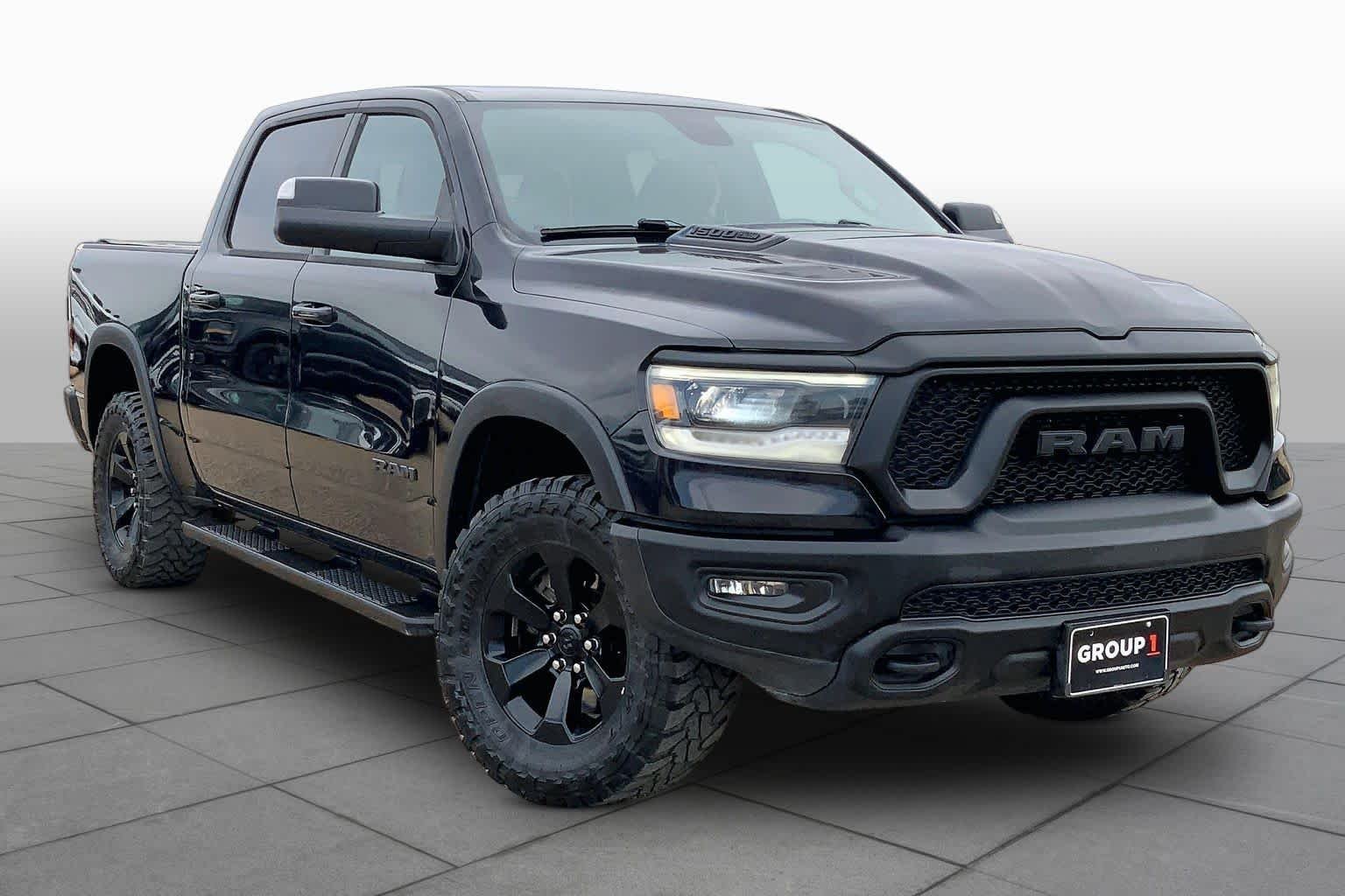 Used 2020 Diamond Black Crystal Pearlcoat Ram Rebel image 3