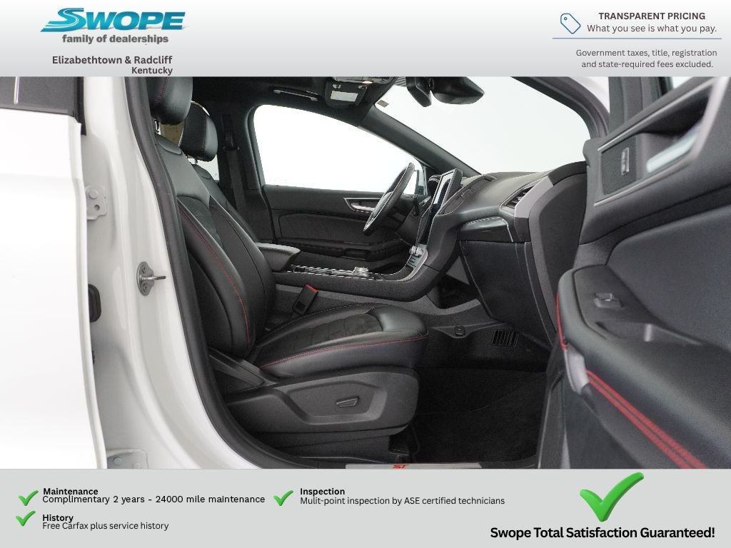 Used 2024 Star White Metallic Tri-Coat Ford ST-Line image 10