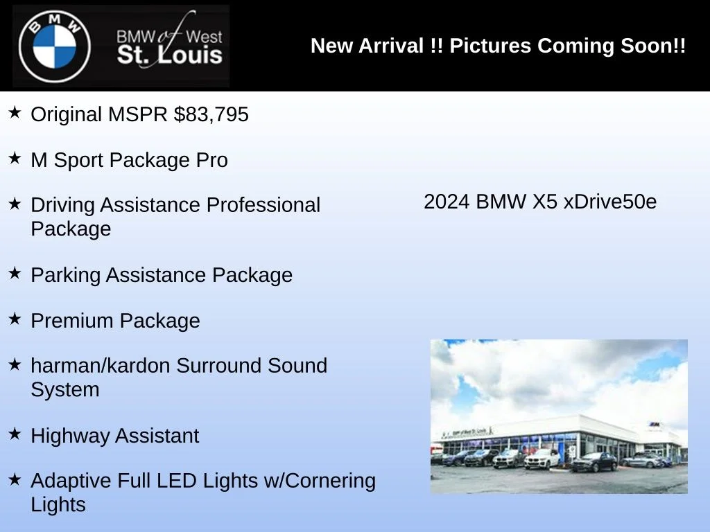 Used 2024 White BMW xDrive50e image 3