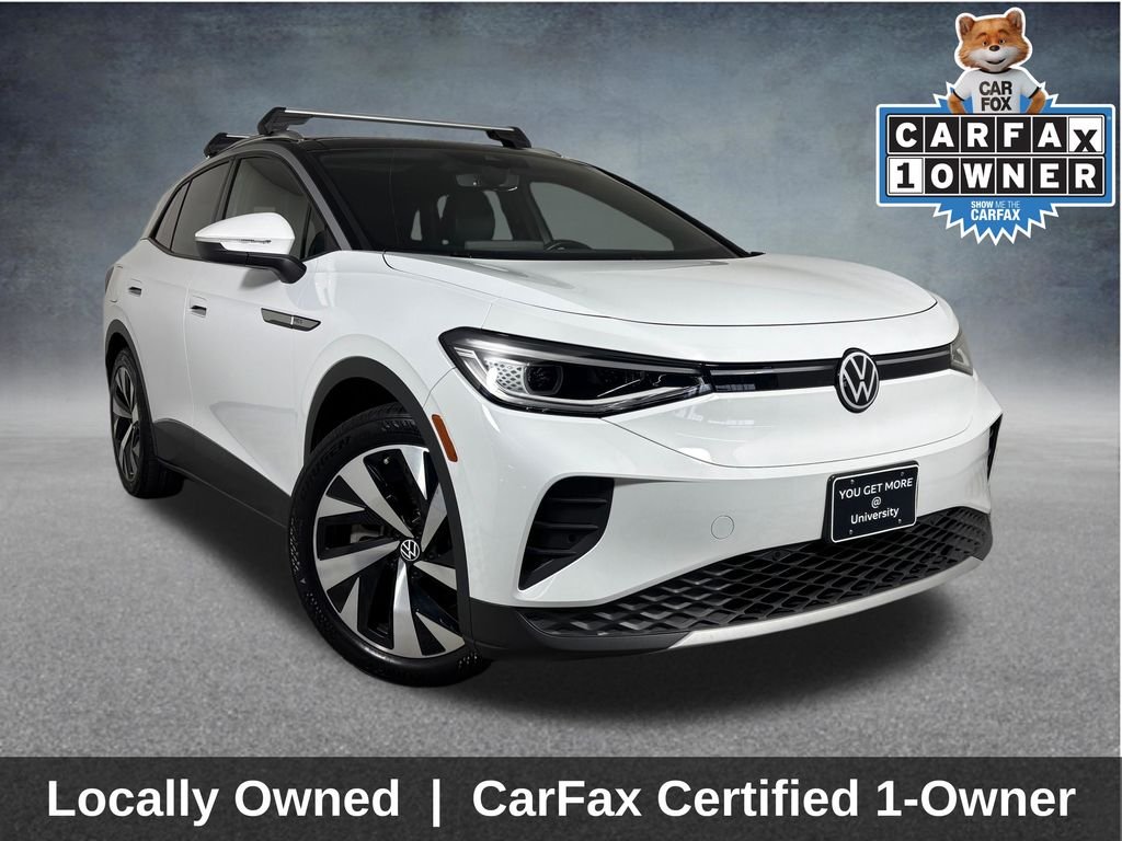 Used 2021 Glacier White Metallic/Black Roof Volkswagen Pro S image 1