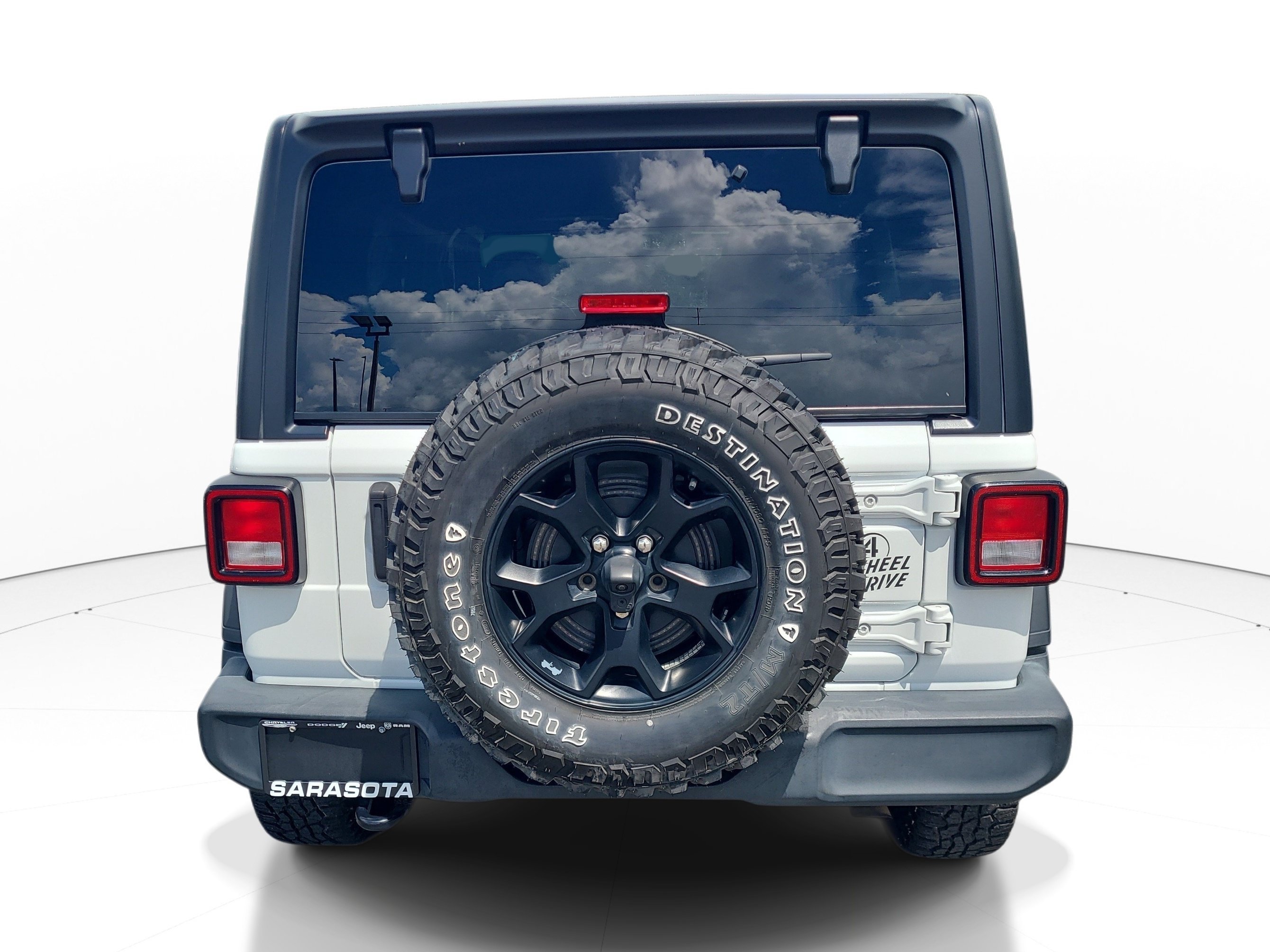Used 2021 Bright White Clearcoat Jeep Unlimited Willys image 5