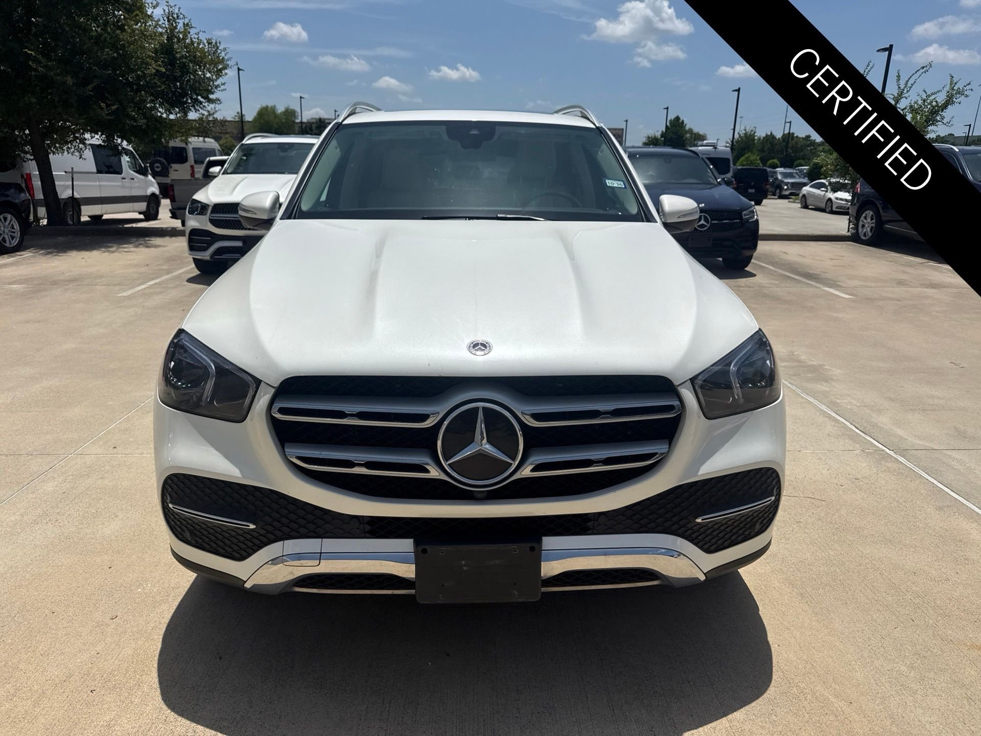 Certified Used 2021 designo Diamond White Metallic Mercedes-Benz GLE 350 image 2