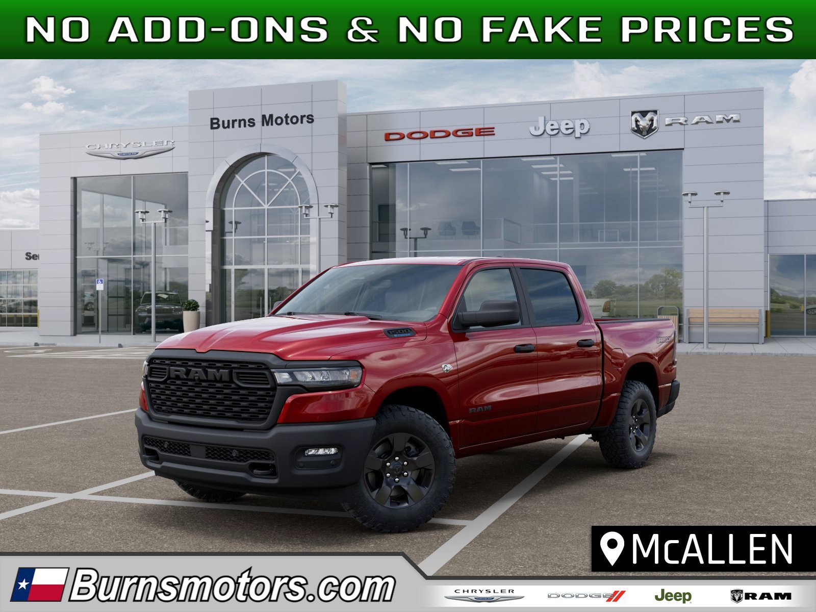 New 2026 Molten Red Pearl-Coat Exterior Paint RAM Warlock image 1