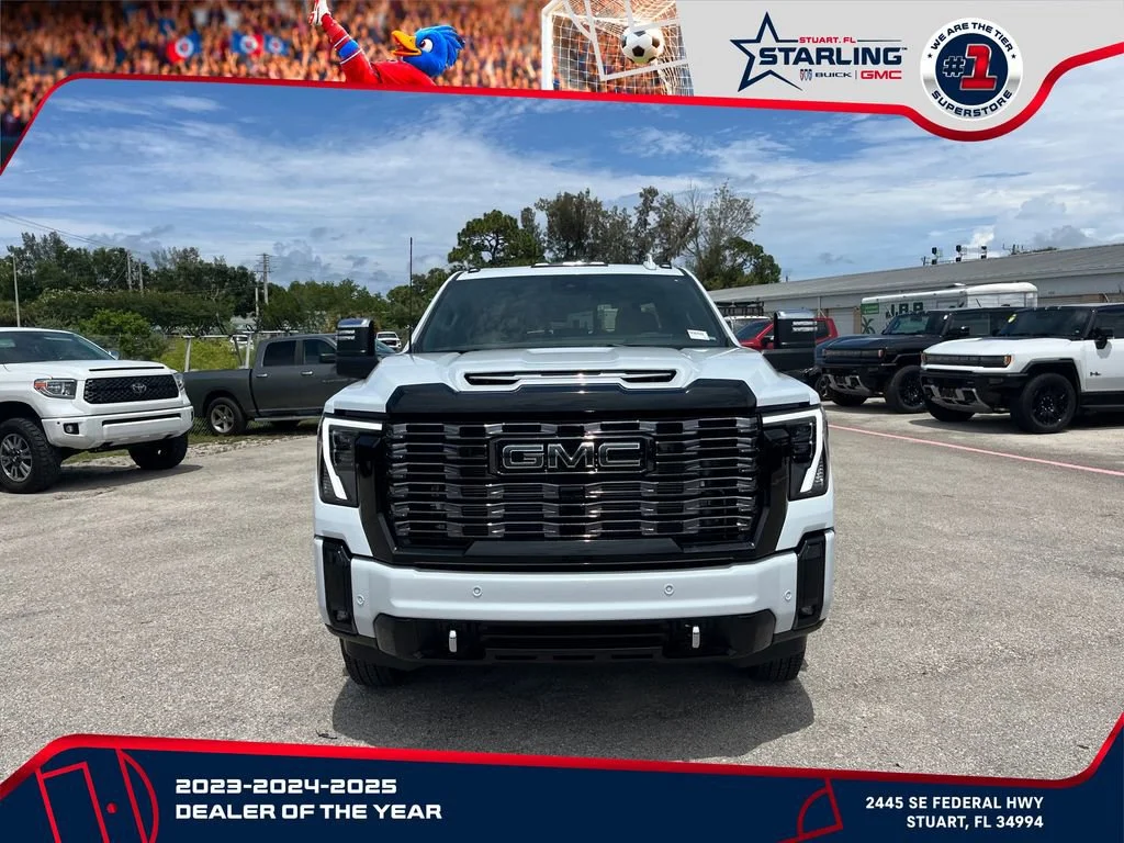 New 2026 Glacier White Tricoat GMC Denali Ultimate DRW image 3