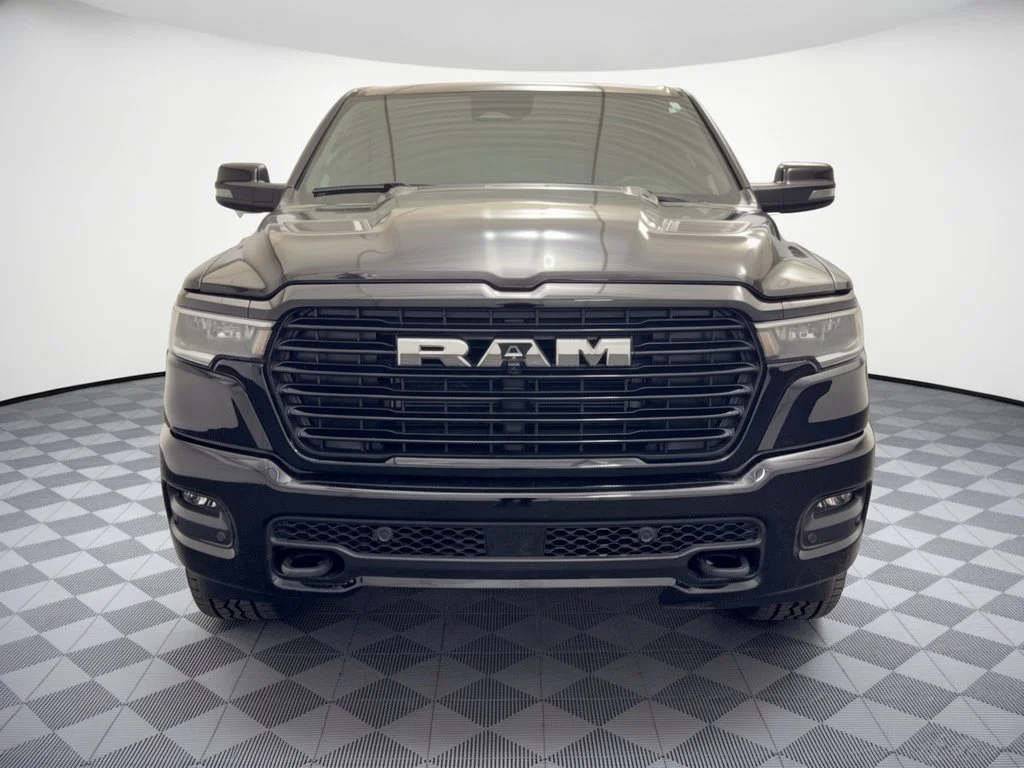 Used 2025 Diamond Black Crystal Pearlcoat Ram Laramie Crew Cab 4x4 57 Box image 6