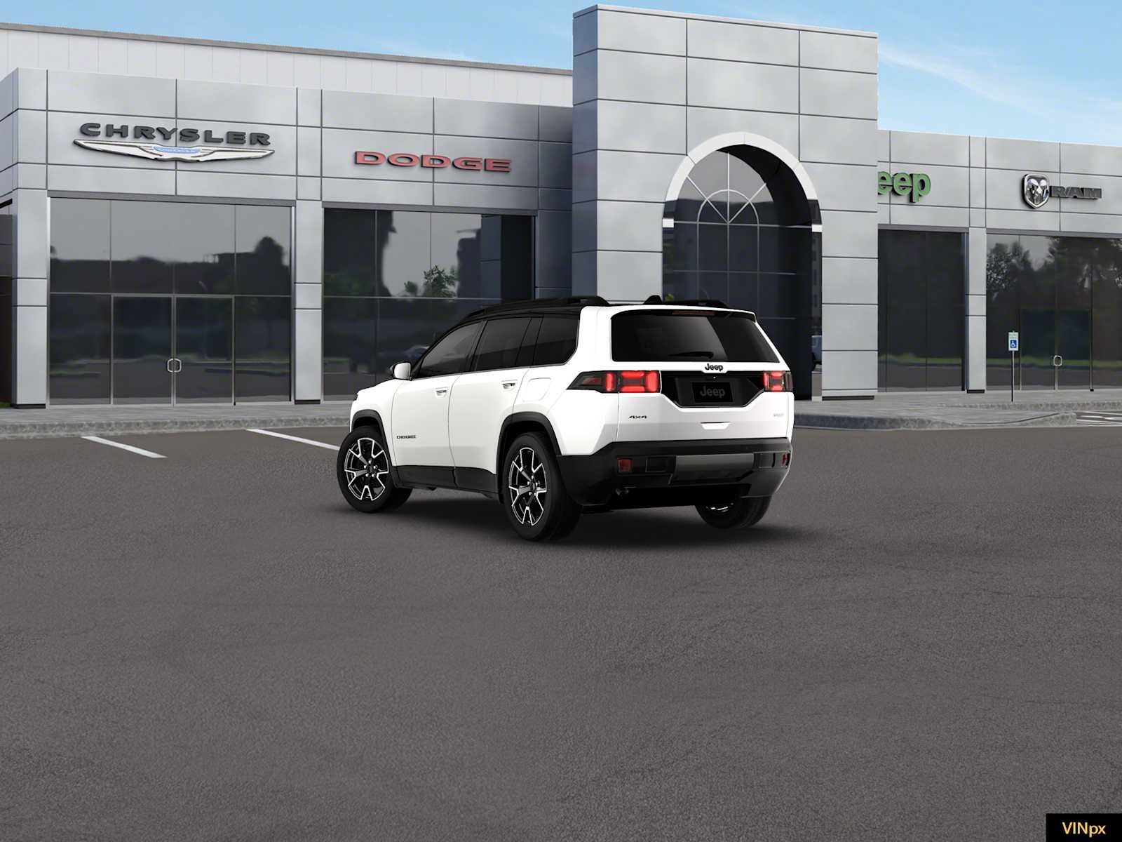 New 2026 Bright White Clear-Coat Exterior Paint Jeep Overland image 5