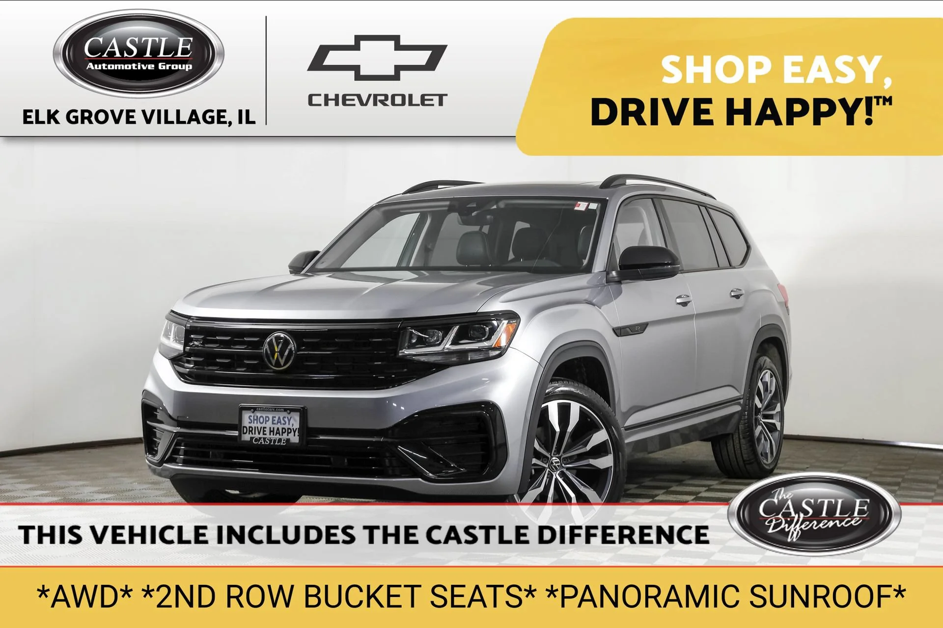 2023 Volkswagen Atlas 3.6L V6 SEL R-Line Black