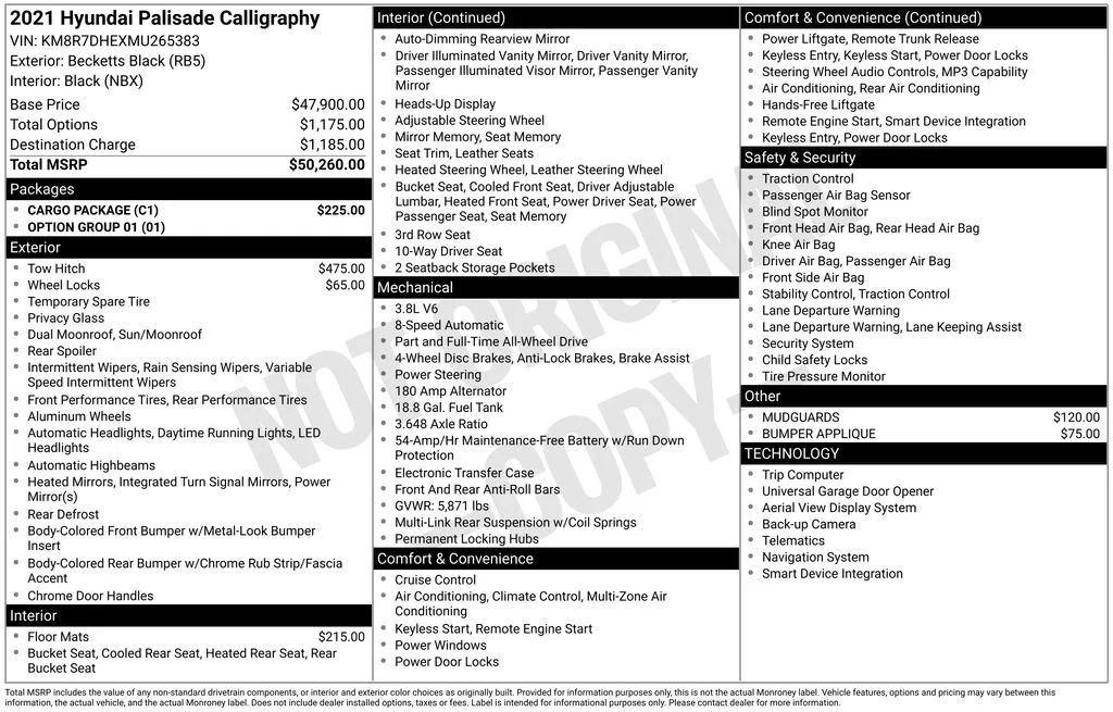 Used 2021 Black Hyundai Calligraphy image 6