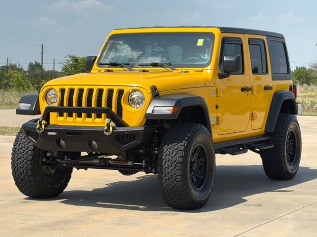 Used 2018 Yellow Jeep Unlimited Sport image 3