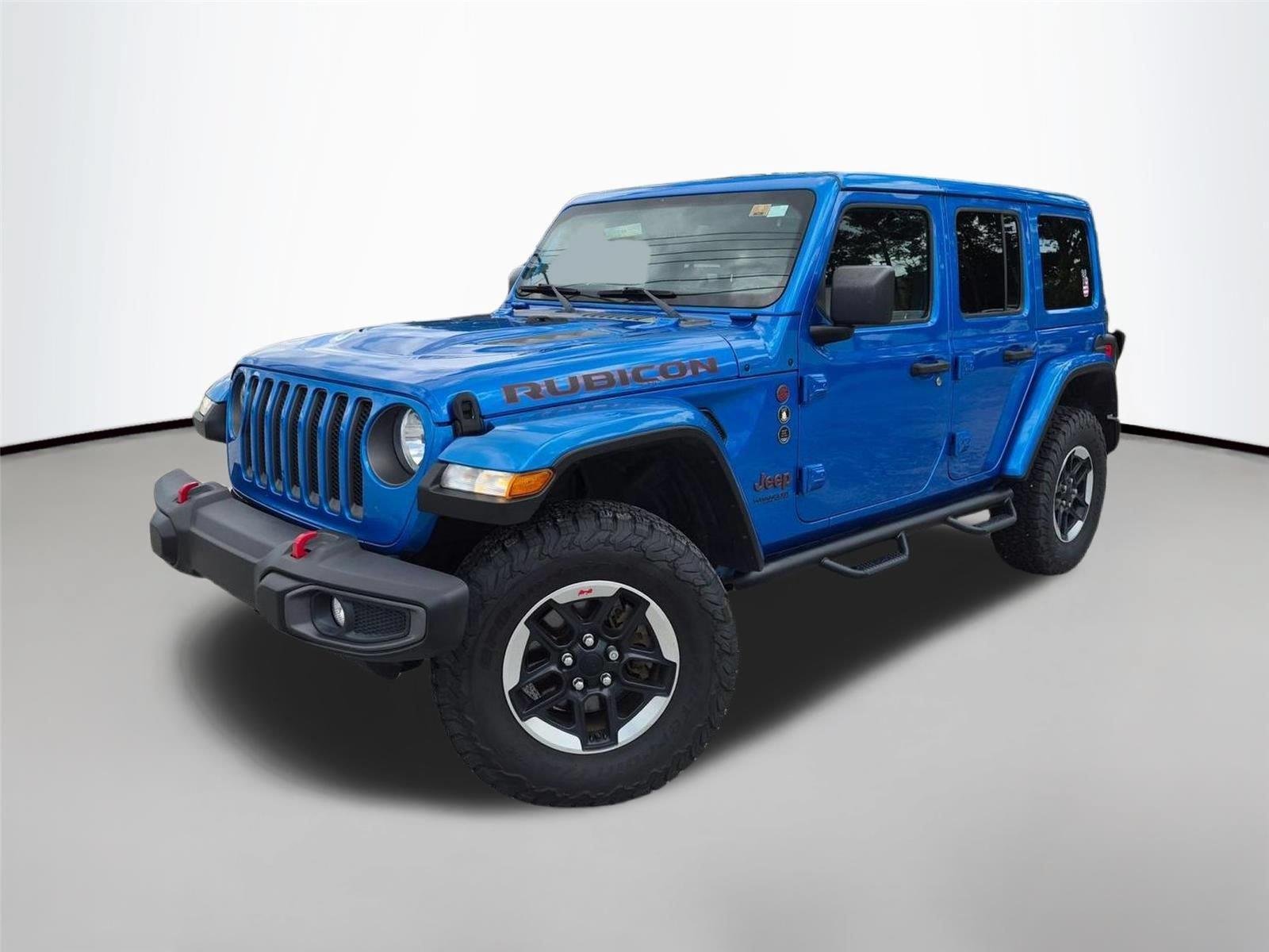 Used 2021 Hydro Blue Pearlcoat JEEP RUBI image 1