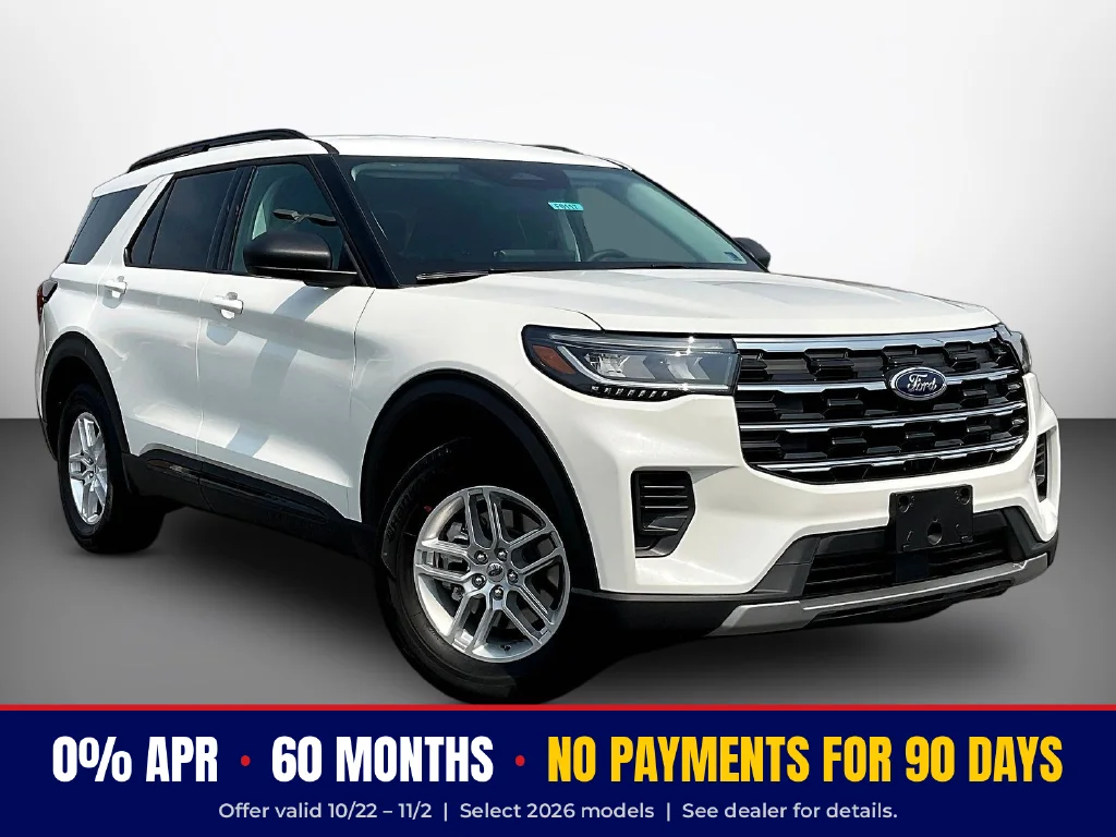 New 2026 Star White Metallic Tri-Coat Ford Active image 1