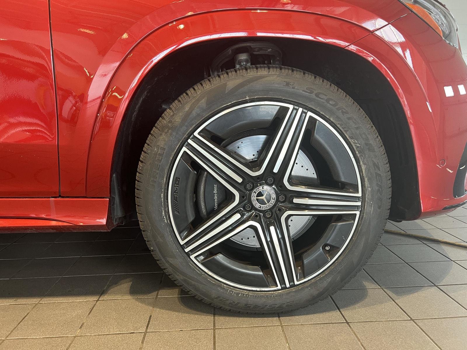 Used 2024 MANUFAKTUR Cardinal Red Metallic Mercedes-Benz GLE 350 image 8