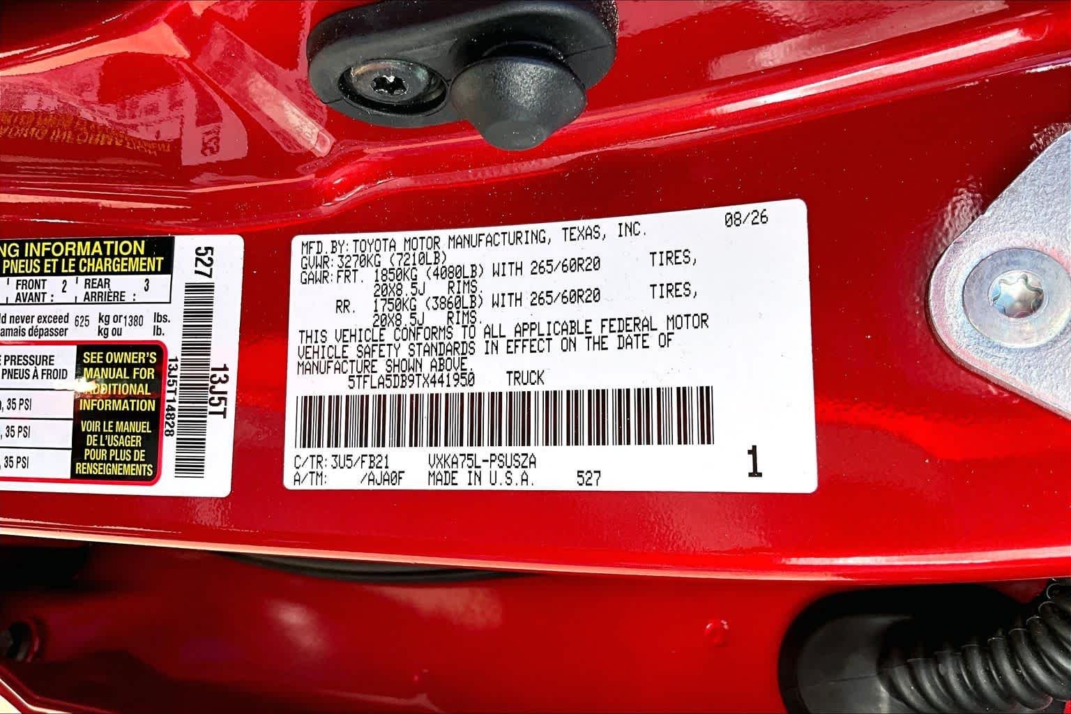 Used 2026 Supersonic Red Toyota SR5 image 34