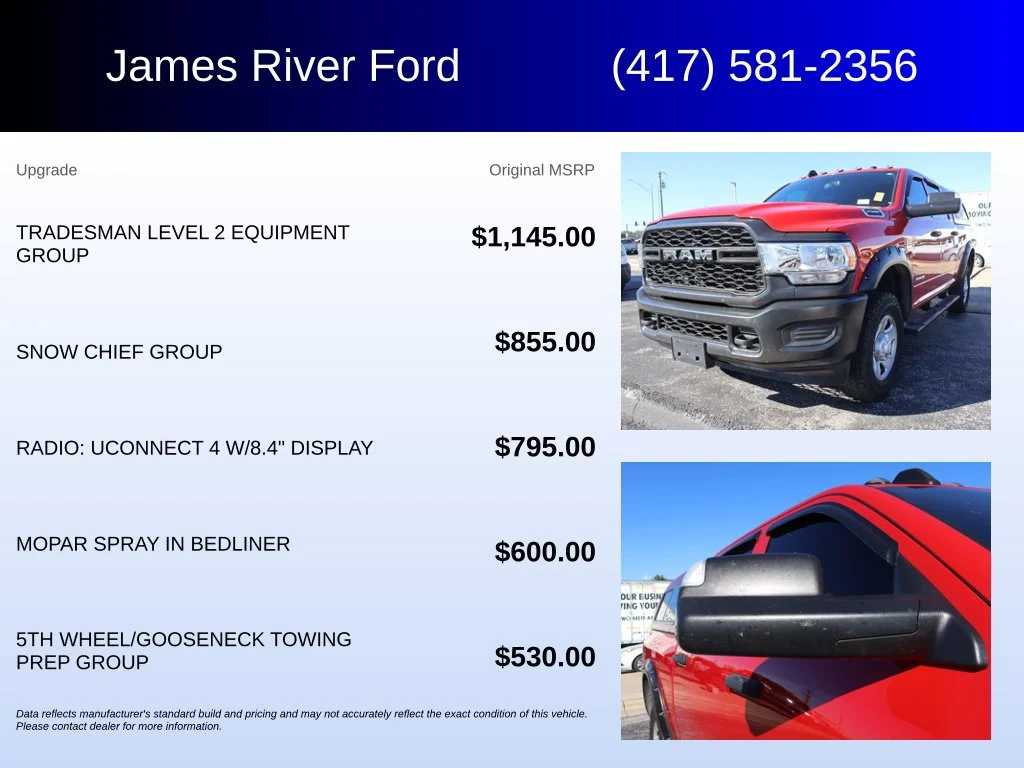Used 2021 Flame Red Clearcoat Ram Tradesman image 5