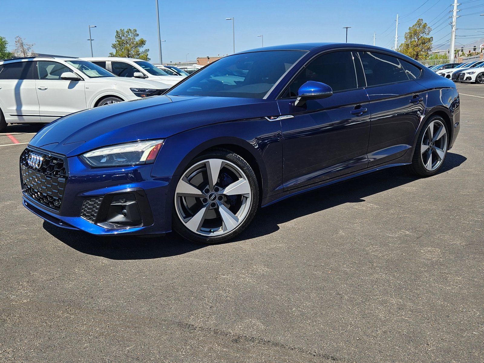 Used 2021 Navarra Blue Metallic Audi S line Premium Plus image 1