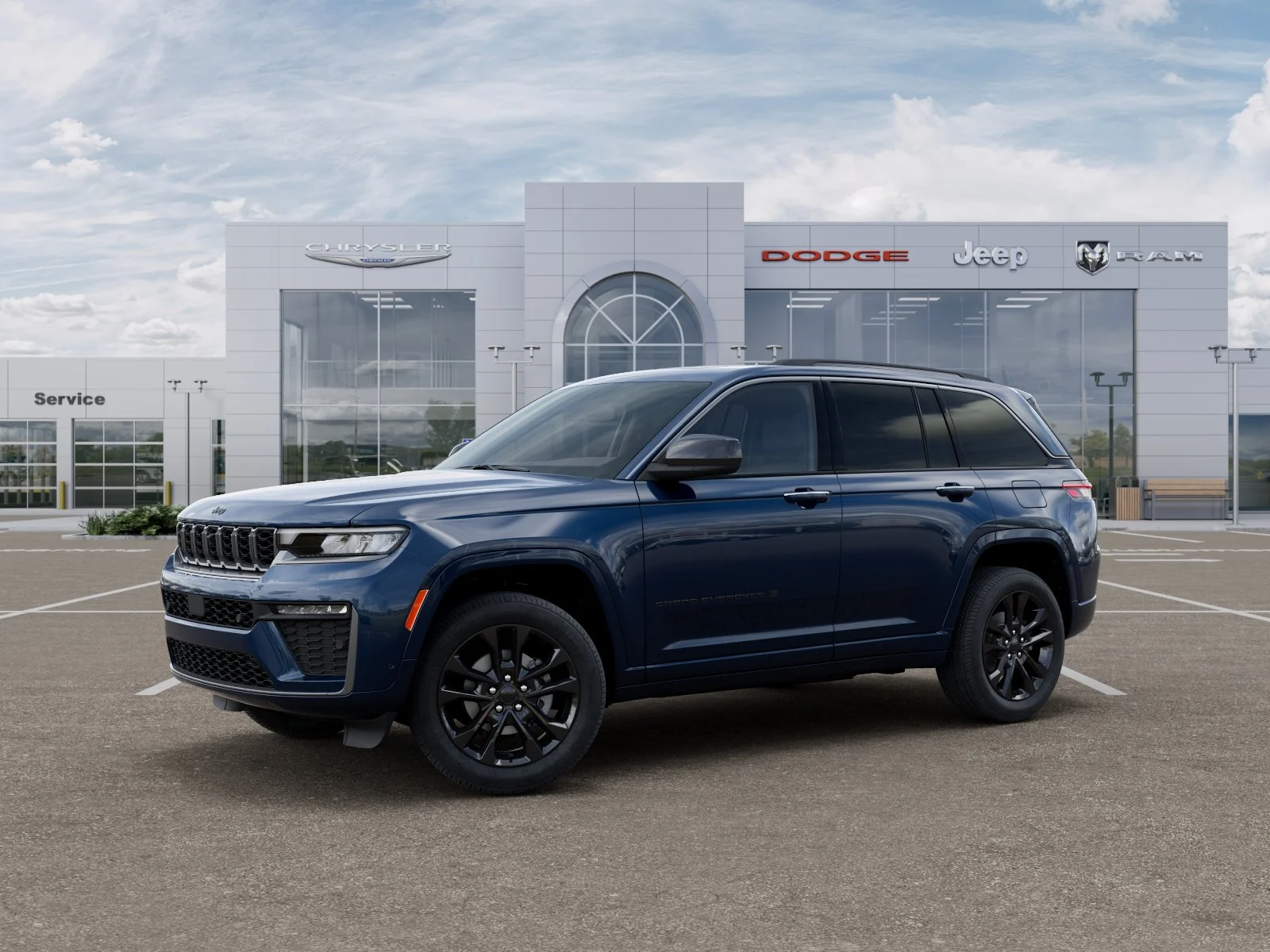 New 2026 Fathom Blue Pearl-Coat Exterior Paint Jeep Limited Reserve image 2