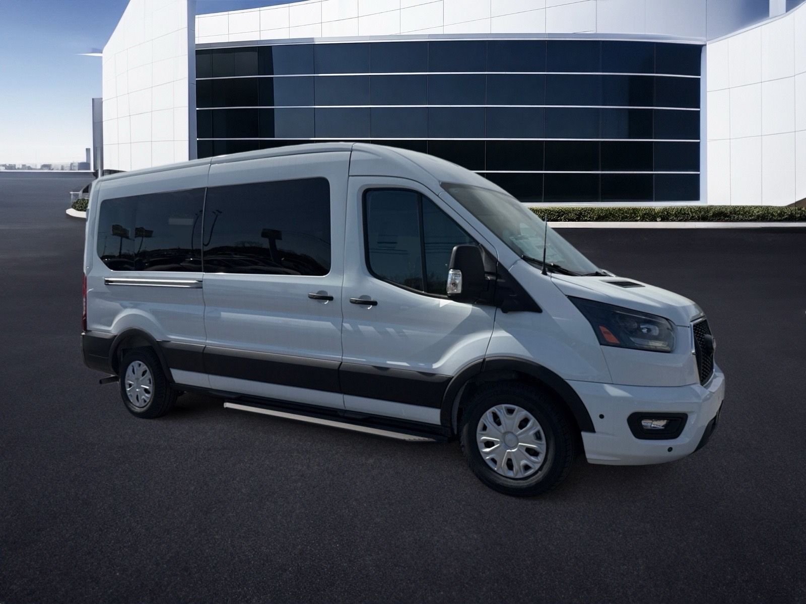New 2026 Oxford White Ford Passenger Van XLT image 2