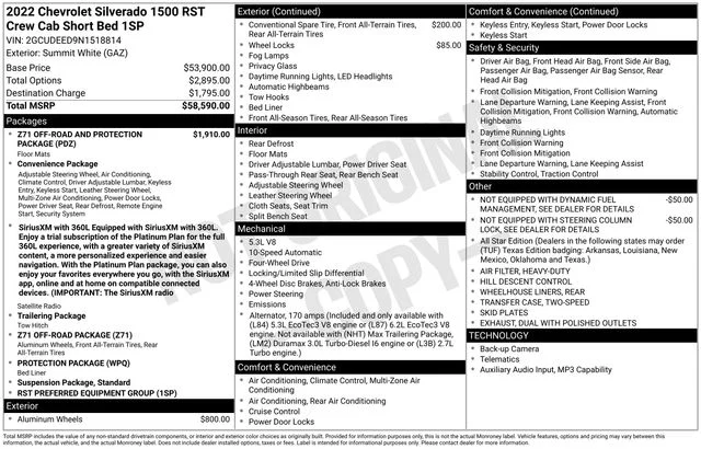 Used 2022 White Chevrolet RST image 30