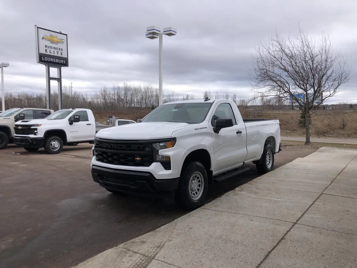 New 2026 White Chevrolet 4WD Reg Cab 140" Work Truck image 4