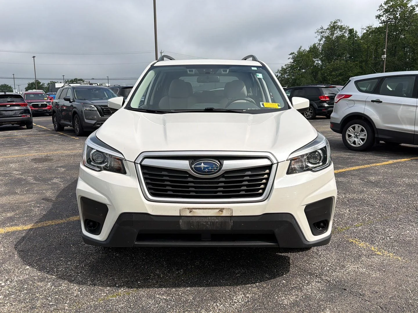 Used 2019 Crystal White Pearl Subaru Premium image 13