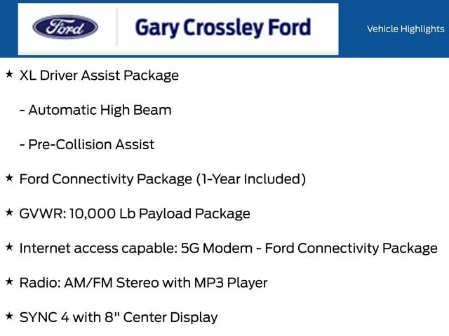 New 2026 White Ford XL image 26