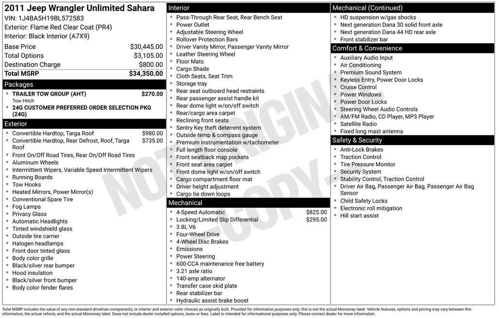 Used 2011 Jeep Wrangler Unlimited Sahara with VIN 1J4BA5H19BL572583 for sale in Highland Park, IL