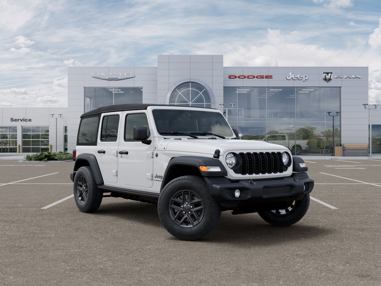 New 2026 Bright White Clear-Coat Exterior Paint Jeep Sport image 31