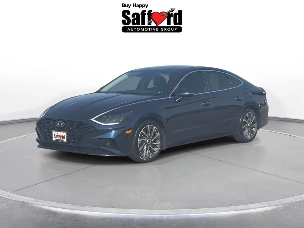 Used 2022 Blue Hyundai Limited image 1