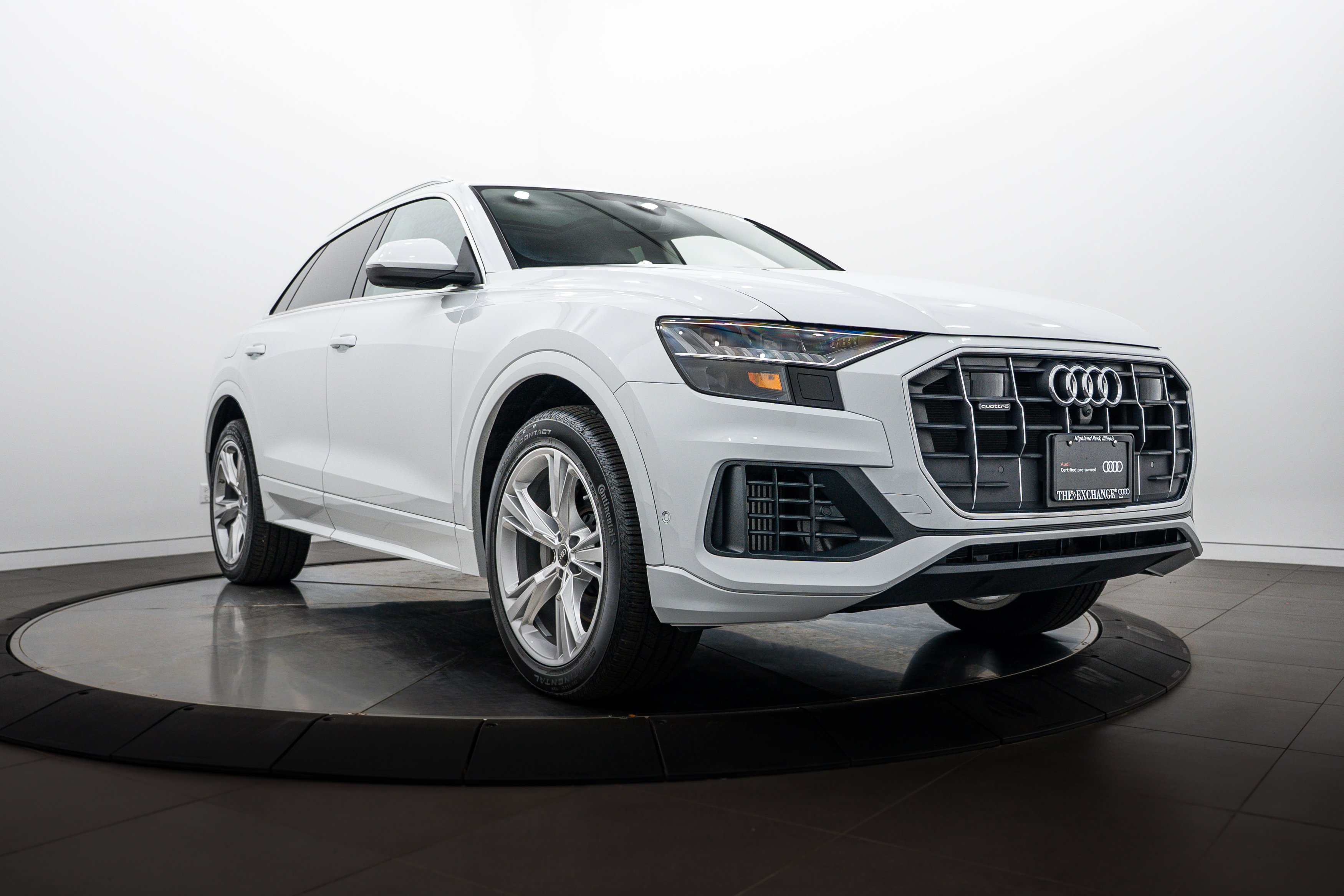 Certified Used 2023 Glacier White Metallic Audi Premium Plus image 1
