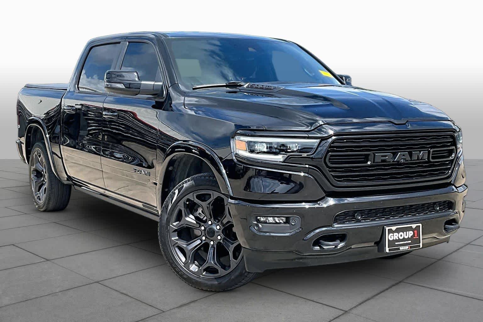 Used 2023 Diamond Black Crystal Pearlcoat Ram Limited image 3