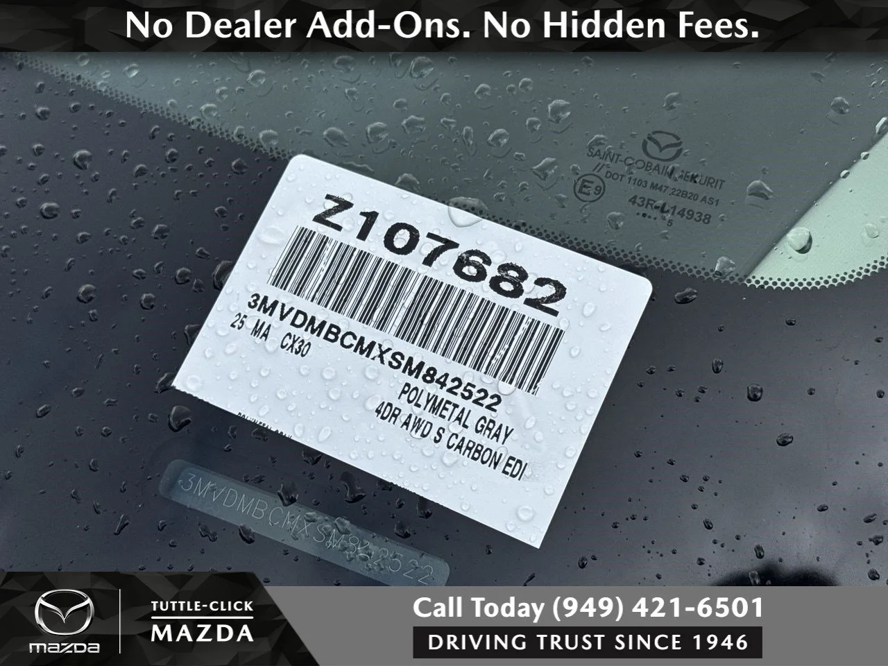 Used 2025 Polymetal Gray Metallic Mazda 2.5 S Carbon Edition image 42