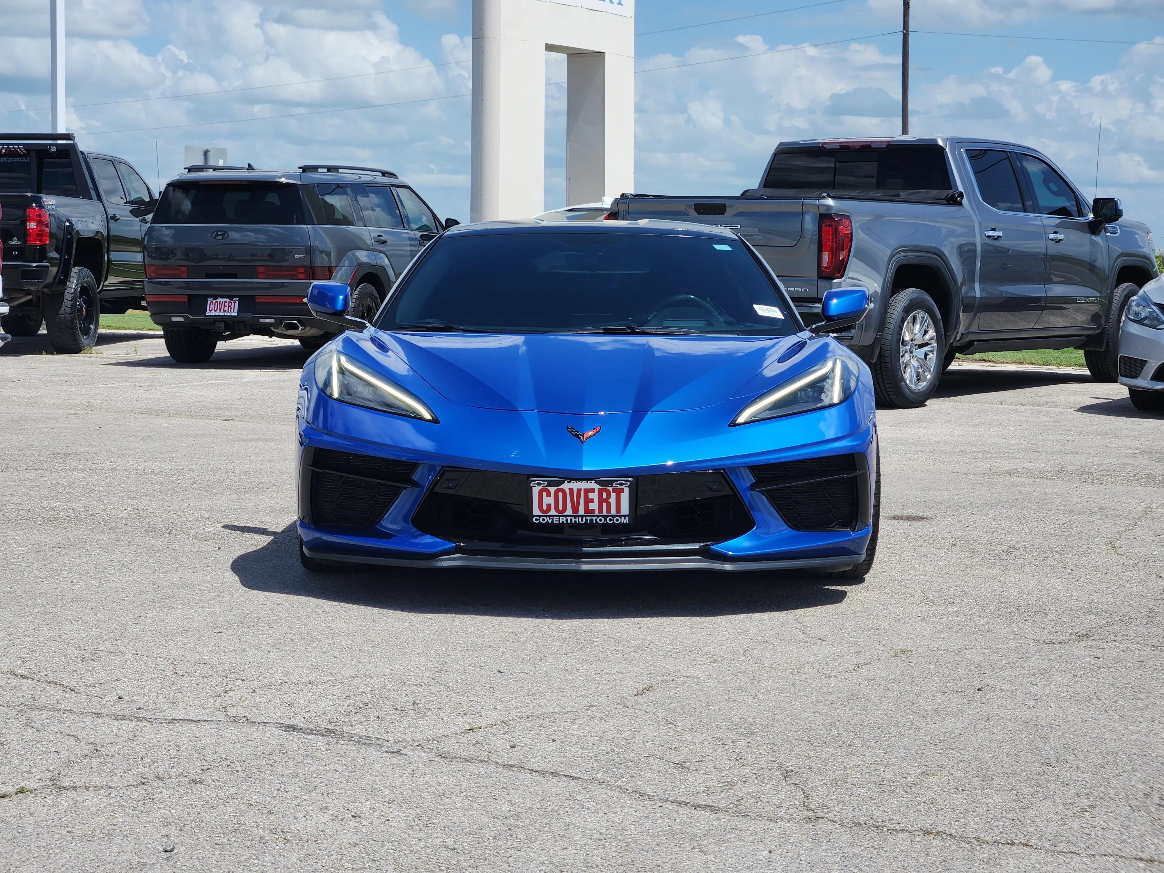 Used 2021 Elkhart Lake Blue Metallic Chevrolet Stingray 2LT image 2