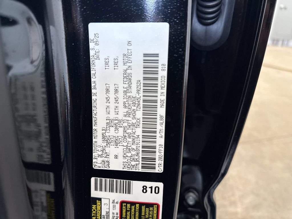 Used 2025 Black Toyota SR5 image 19