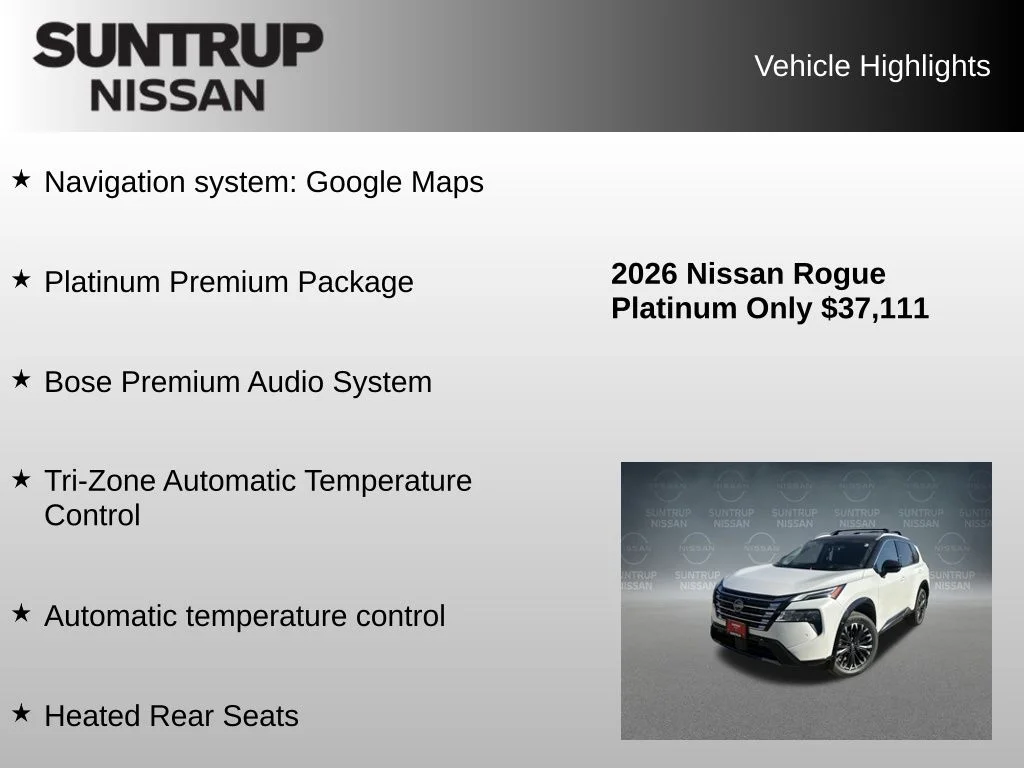 2026 Nissan Rogue Platinum - Photo 8