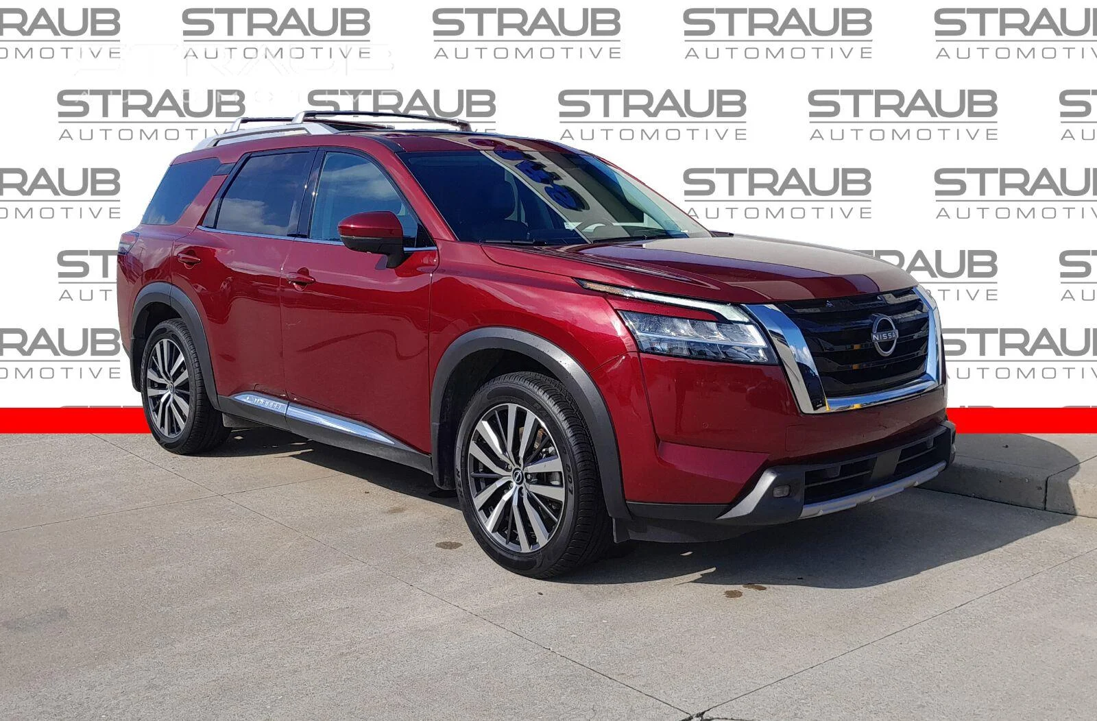 Used 2022 Scarlet Ember Tintcoat Nissan Platinum image 1