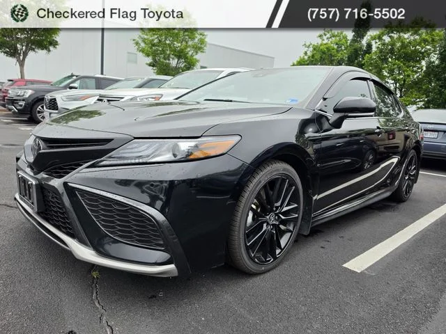Used 2024 Midnight Black Metallic Toyota XSE V6 image 1